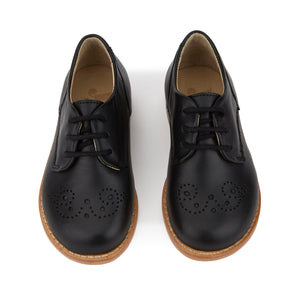 Bobby Brogue Shoe - Black - LAST PAIR - Size 22 ONLY