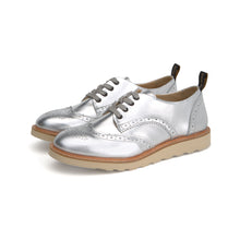 Load image into Gallery viewer, Brando Brogue Shoe - Silver - LAST PAIR - SIZE 24 ONLY