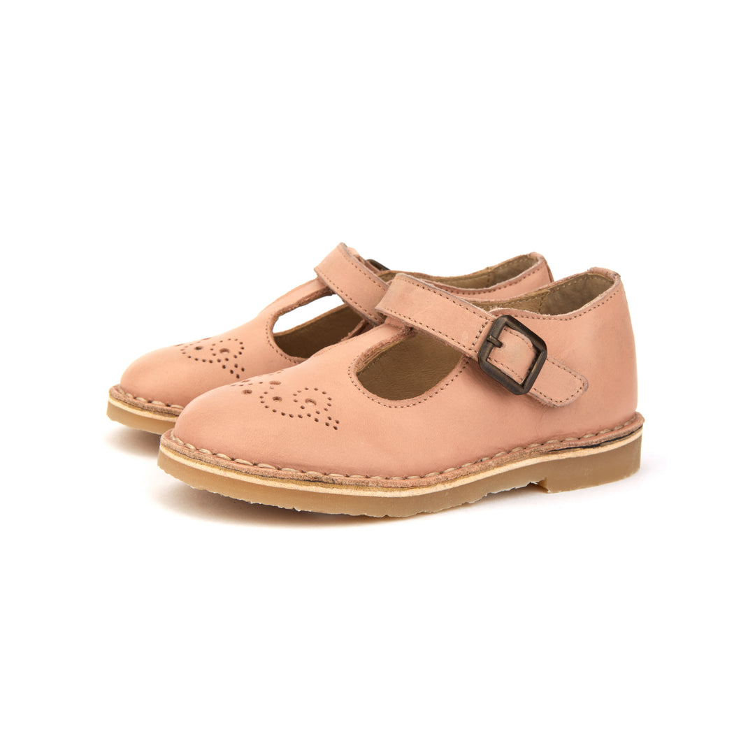 Penny T-Bar Shoe - Nude Pink