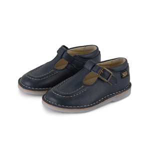 Parker Velcro T-Bar Shoe - Navy - LAST PAIRS - Sizes 20, 24 ONLY
