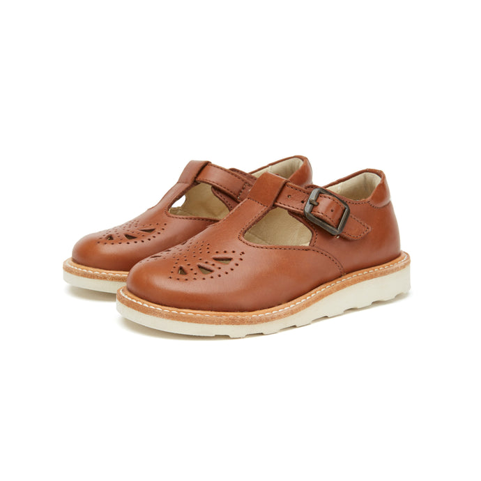 Rosie T-Bar Shoe - Chestnut Brown - LAST PAIRS - Sizes 20, 33, 34 ONLY