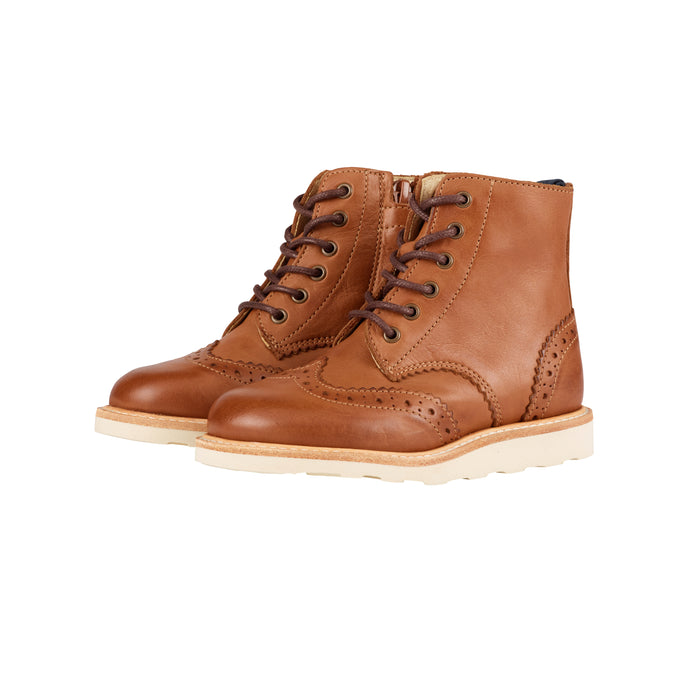 Sidney Brogue Boot - Burnished Tan - LAST PAIR - Size 24